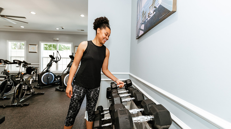 Fitness Center with Weights