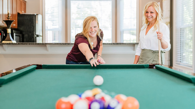 Entertainment Lounge with Pool Table